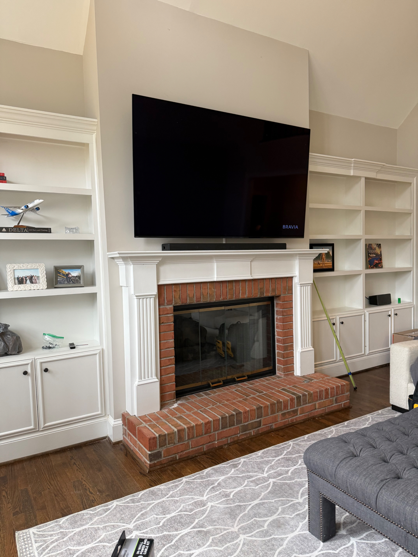 75-inch Fixed TV installation on Drywall in Atlanta, GA