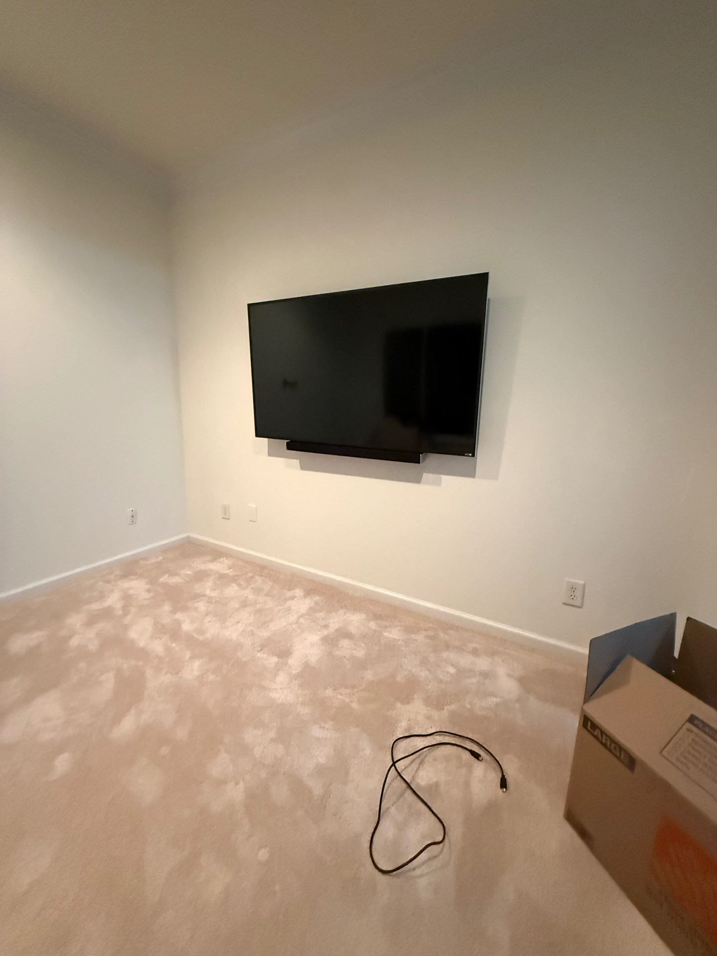 65-inch Full Motion TV installation on Drywall in Ball Ground, GA