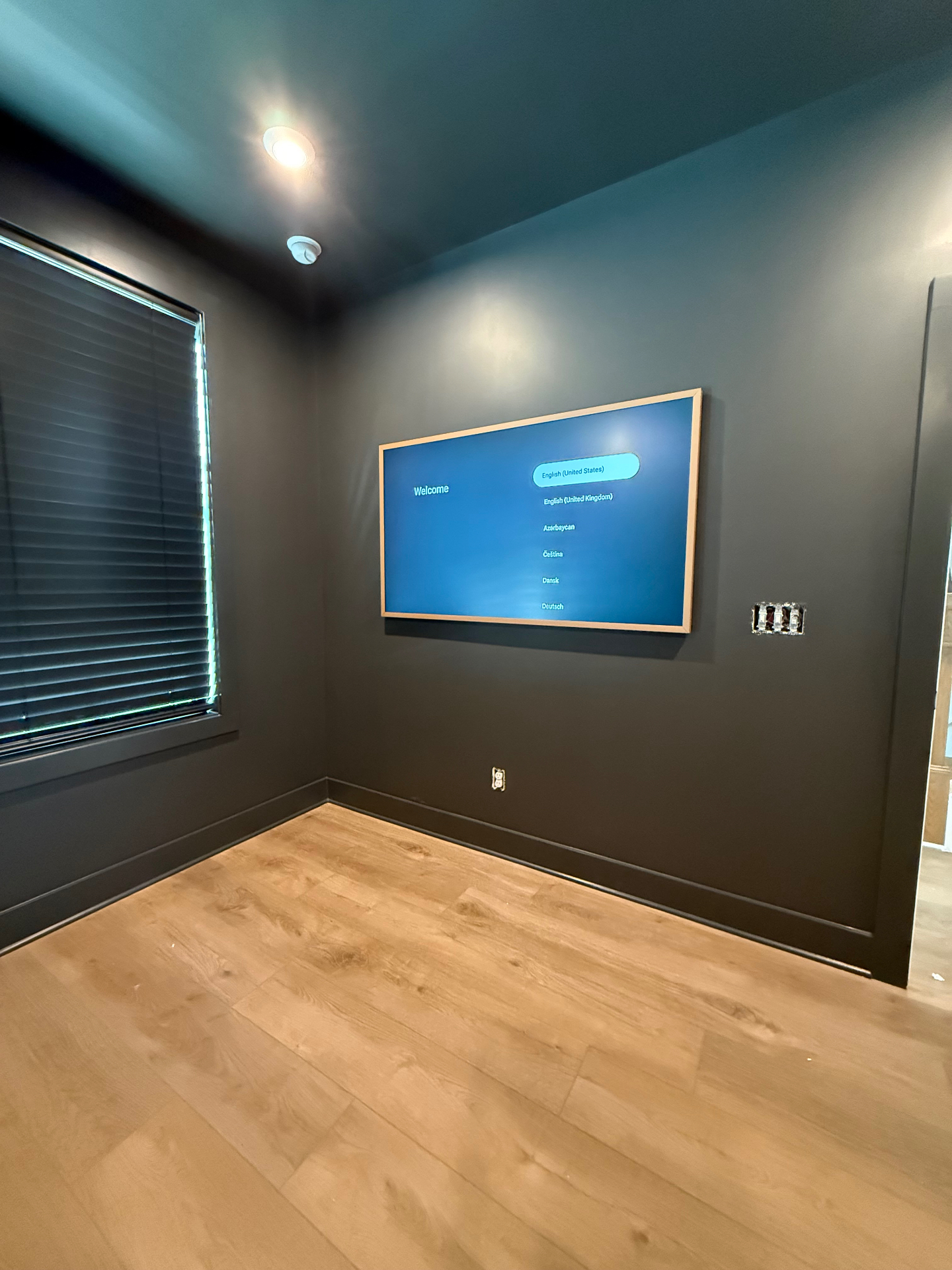 65-inch Hisense Canvas TV installation on Drywall in Canton, GA