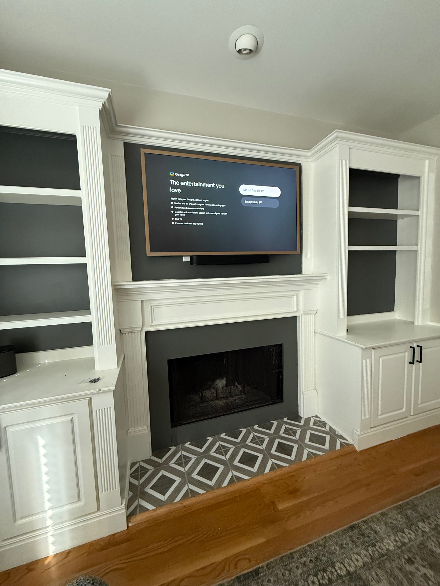 55-inch MantelMount MM815 Motorized TV installation on Drywall in Duluth, GA