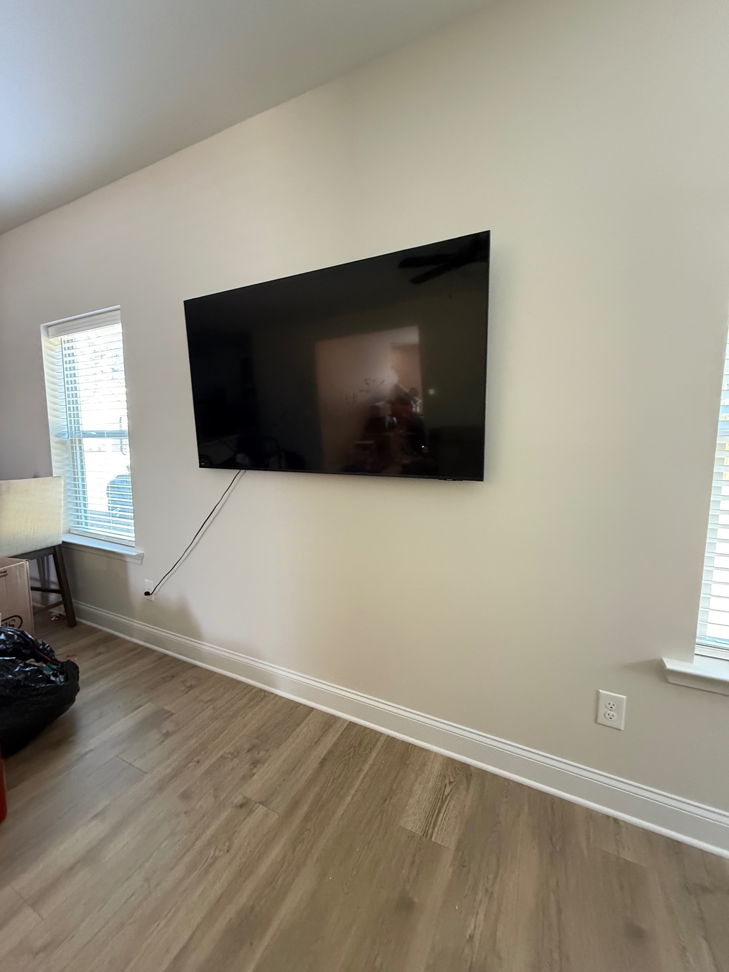 75-inch Full Motion TV installation on Drywall in Kennesaw, GA