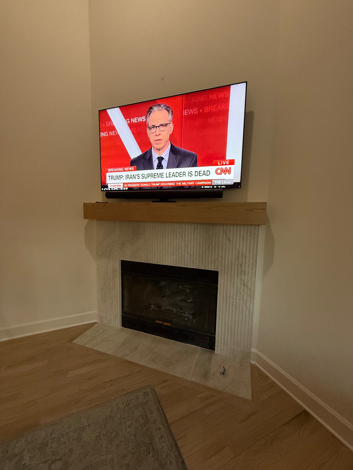 65-inch MantelMount TV installation on Drywall in Marietta, GA