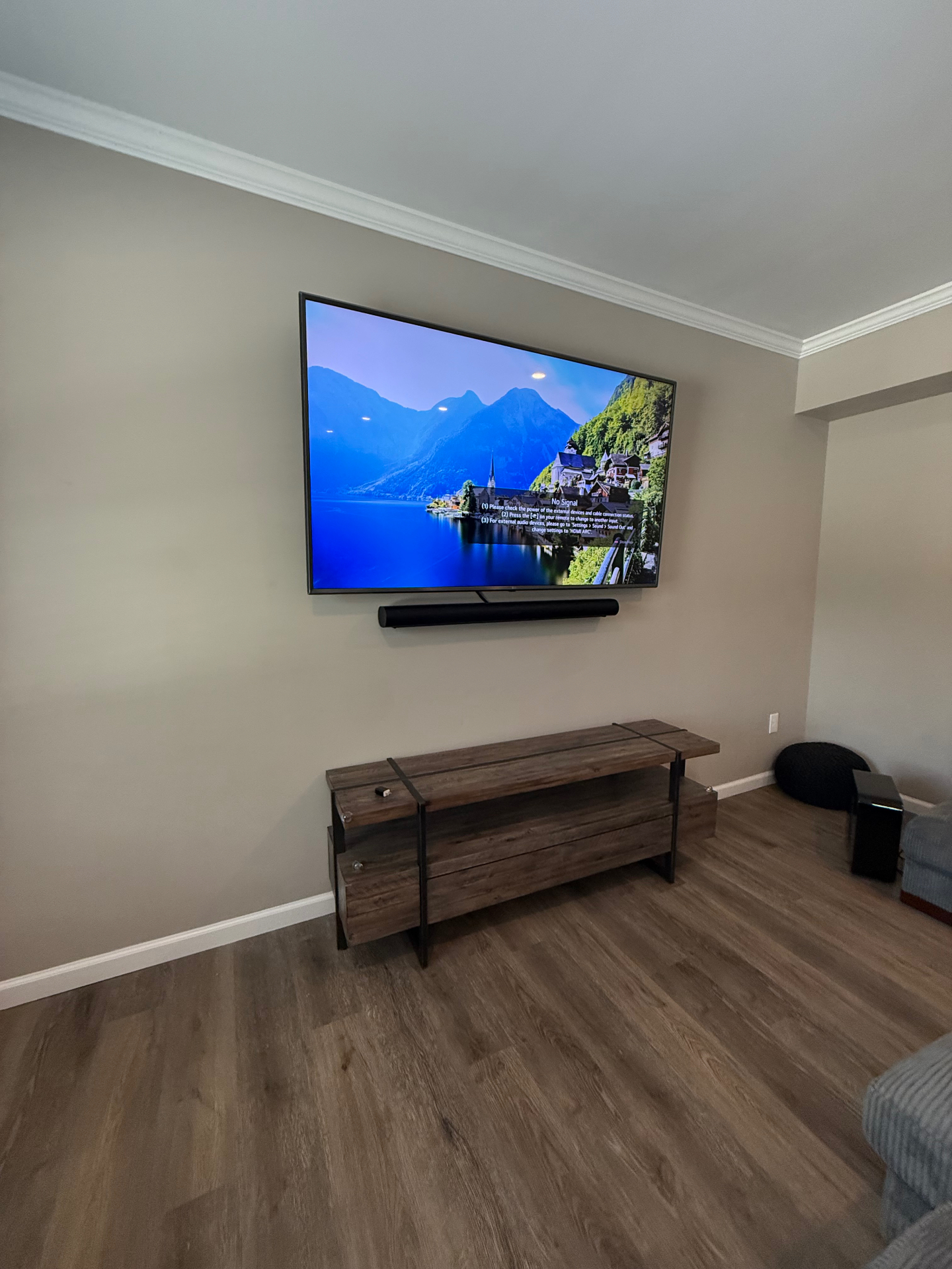75-inch Tilt TV installation on Drywall in Marietta, GA
