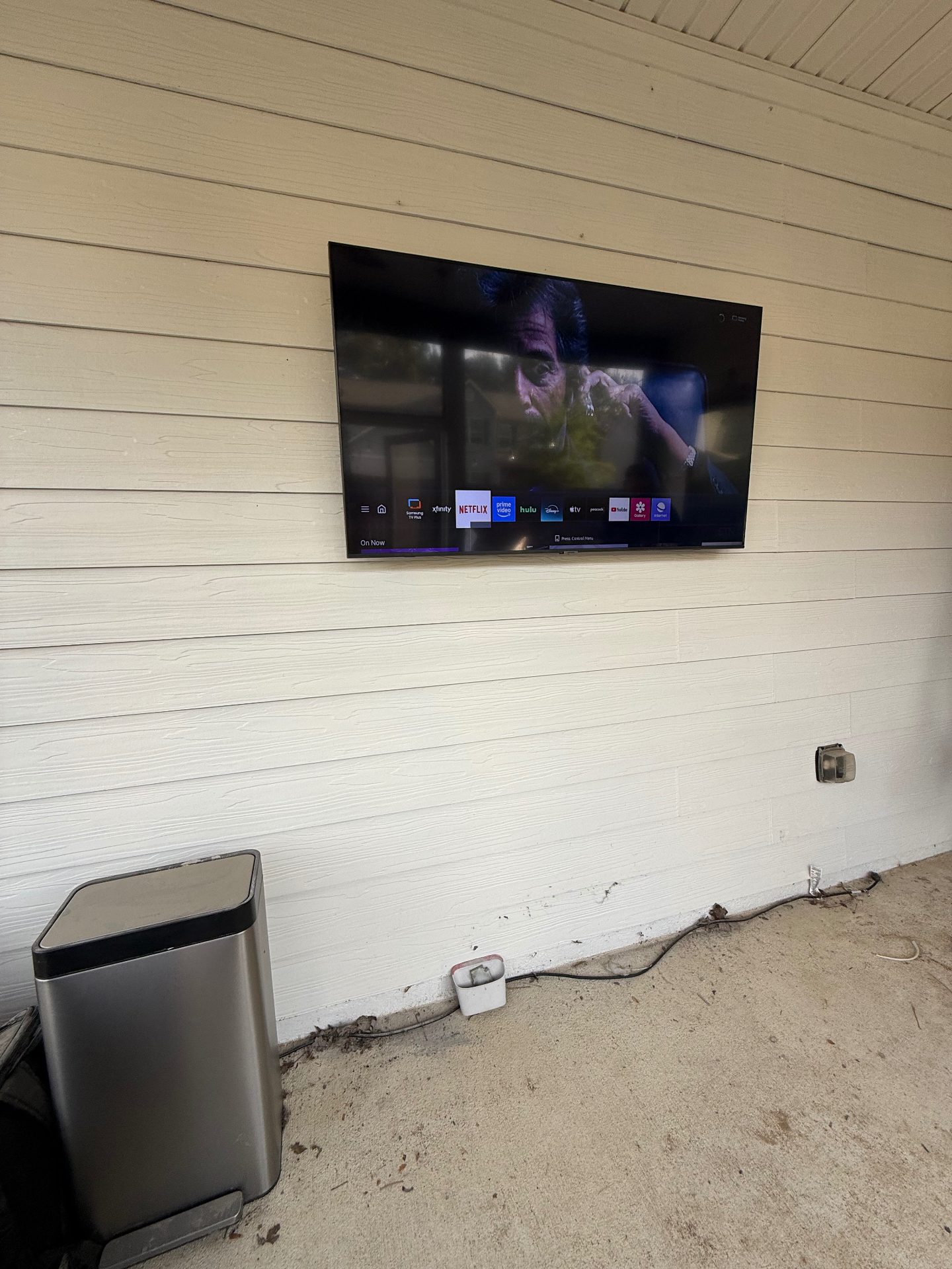 55-inch Tilt TV installation on Siding in Powder Springs, GA
