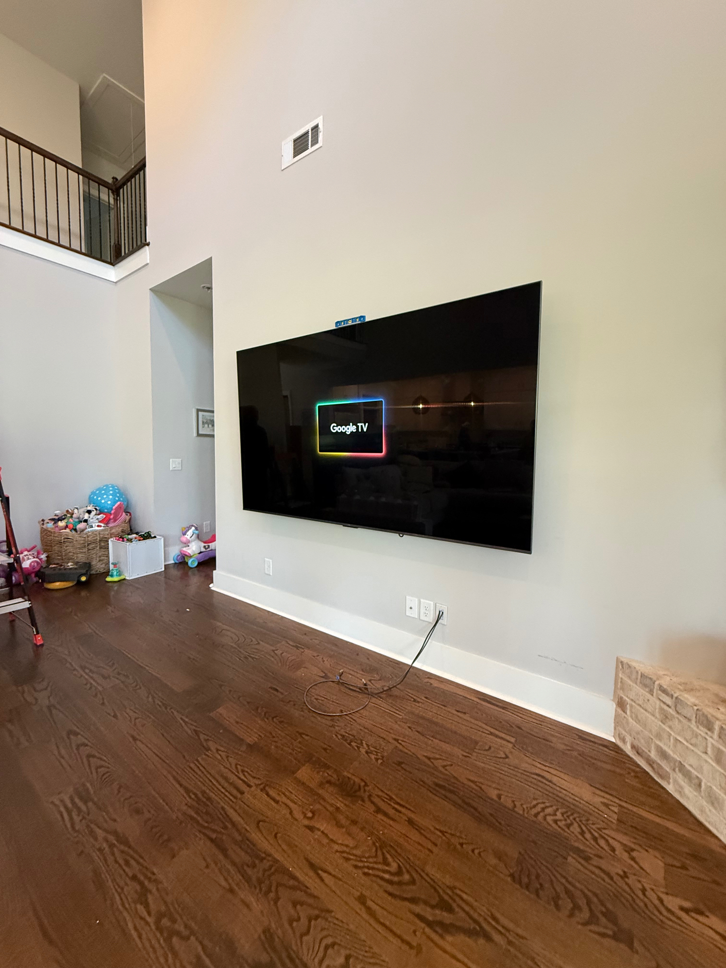 98-inch Tilt TV installation on Drywall in Rome, GA