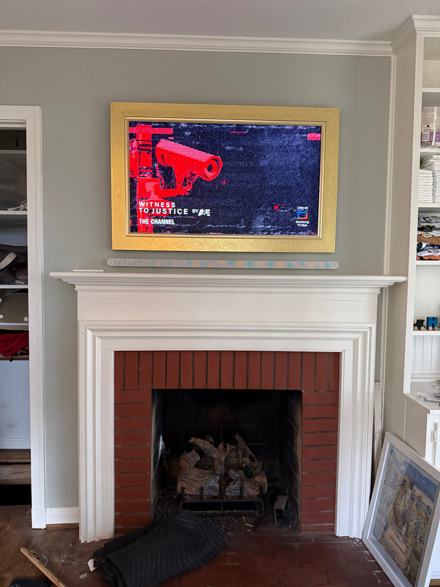 50-inch Frame TV TV installation on Drywall in Roswell, GA