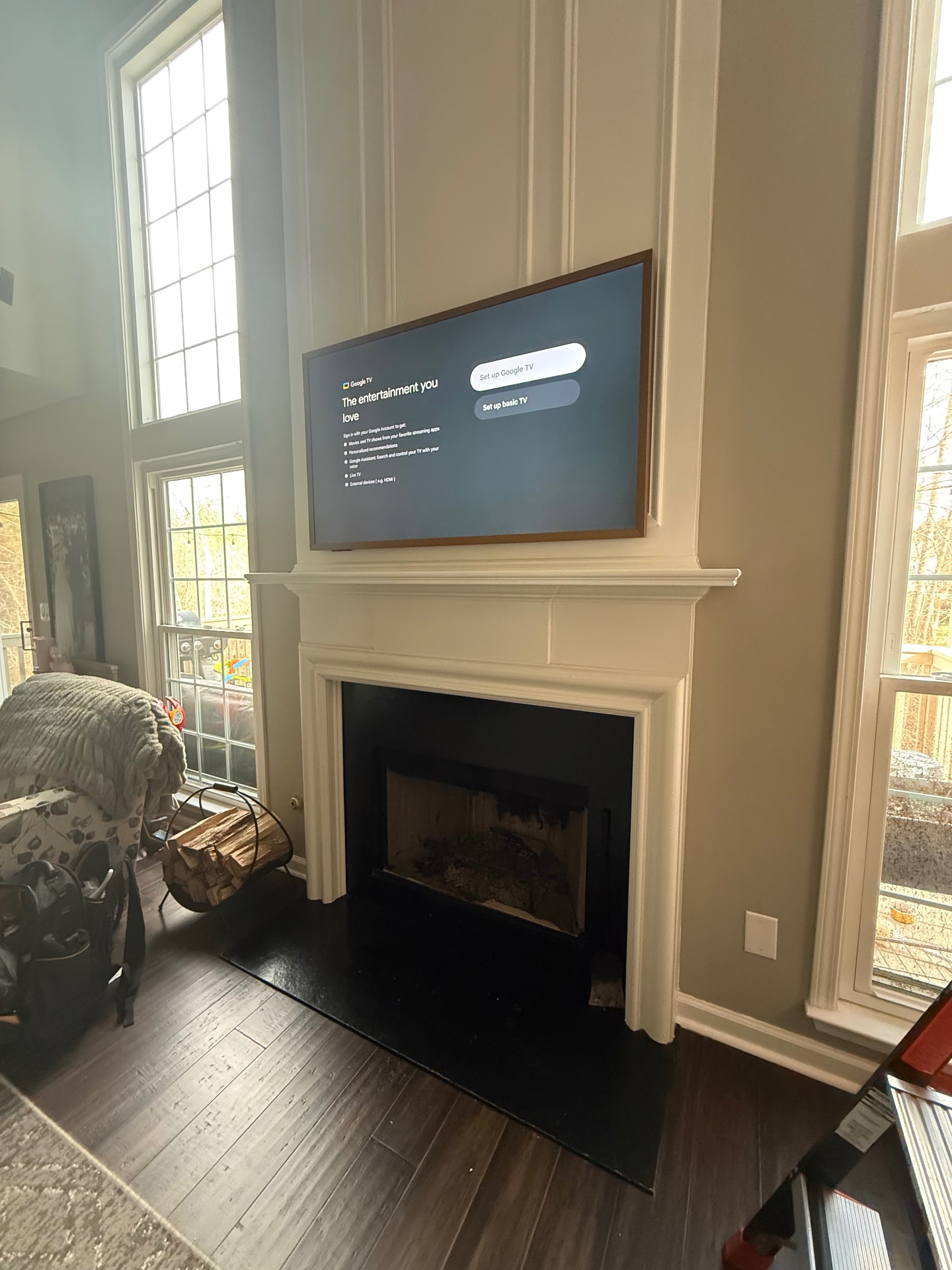 55-inch Frame TV TV installation on Drywall in Woodstock, GA