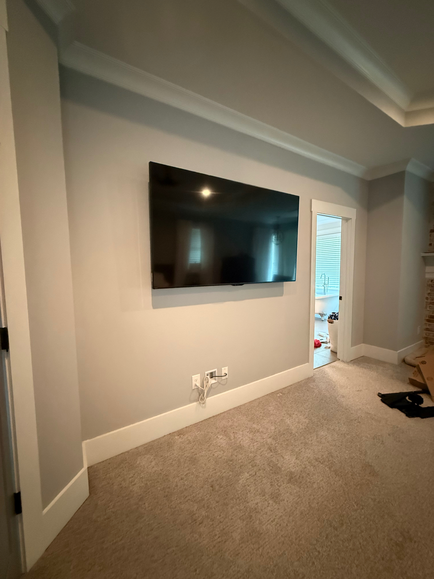 75-inch Tilt TV installation on Drywall in Woodstock, GA
