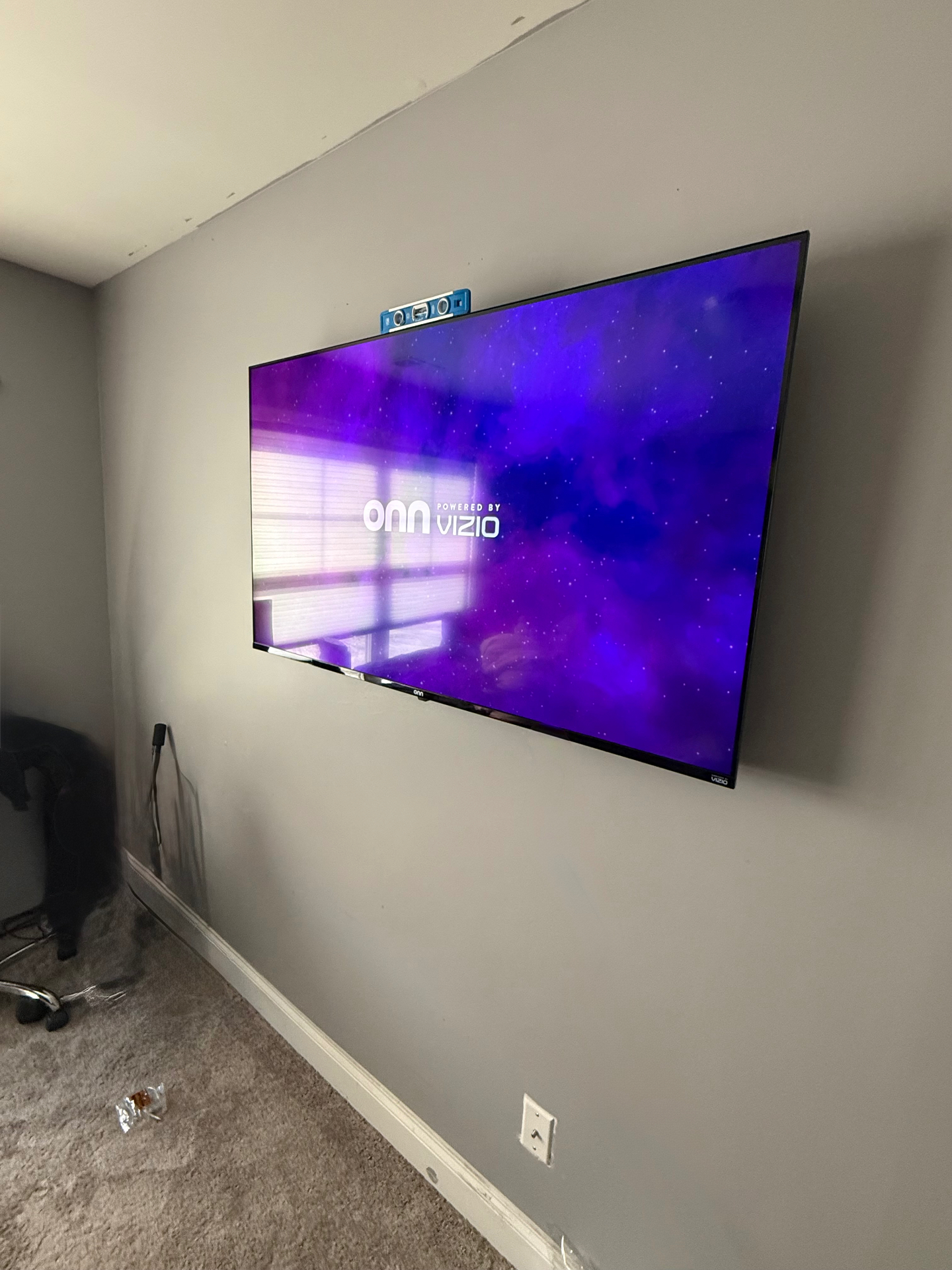 55-inch Fixed TV installation on Drywall in Acworth, GA