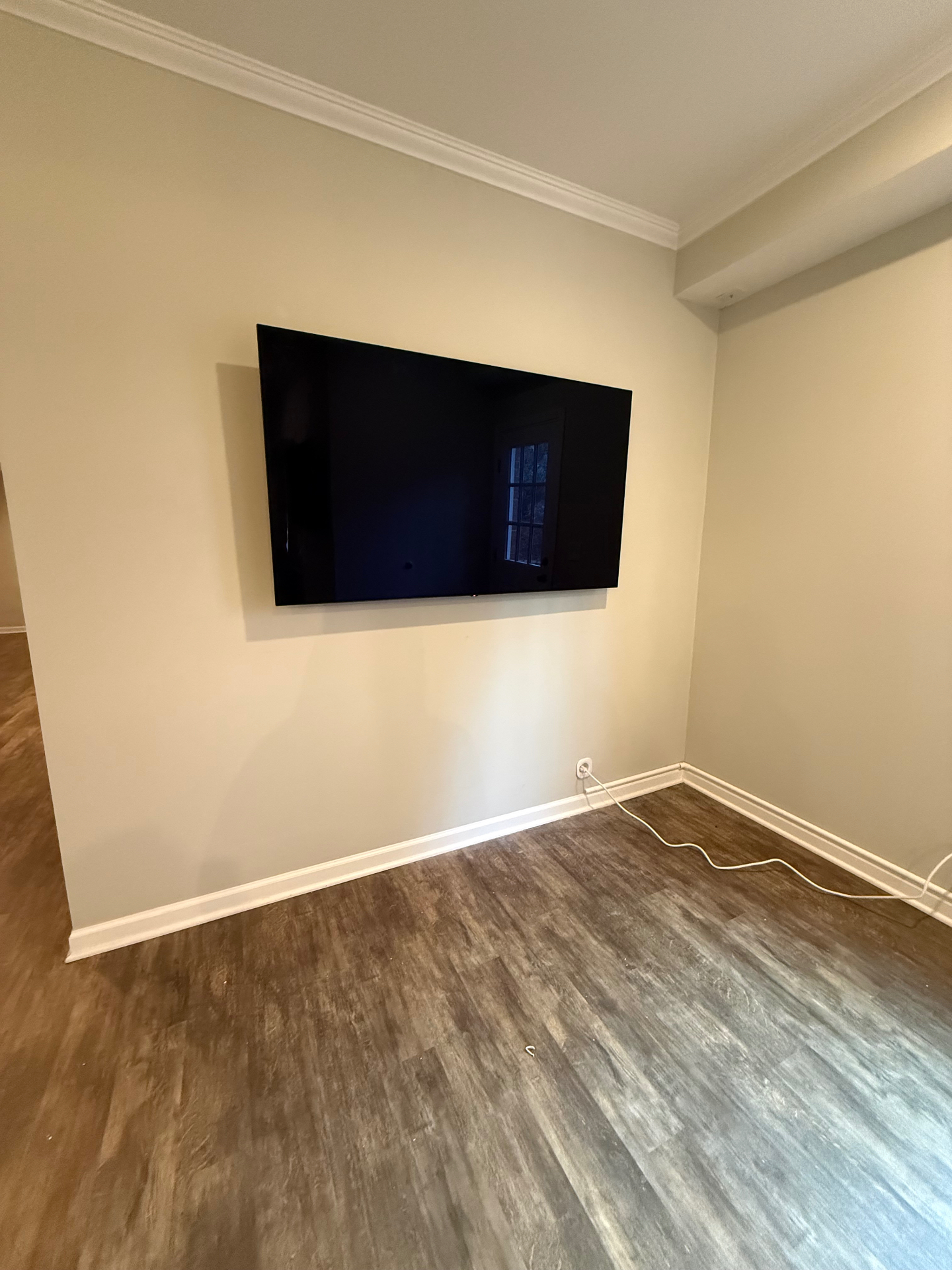 65-inch Full Motion TV installation on Drywall in Ball Ground, GA