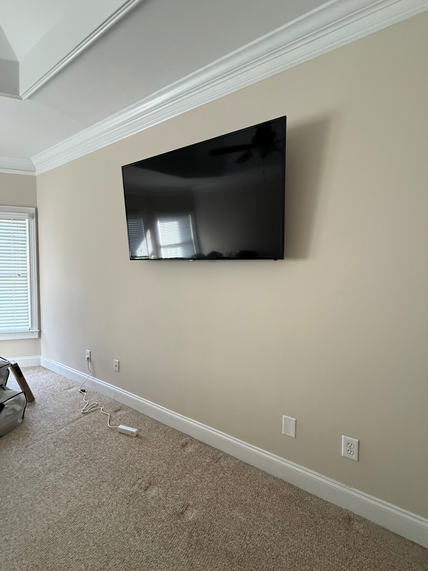 65-inch Tilt TV installation on Drywall in Dunwoody, GA