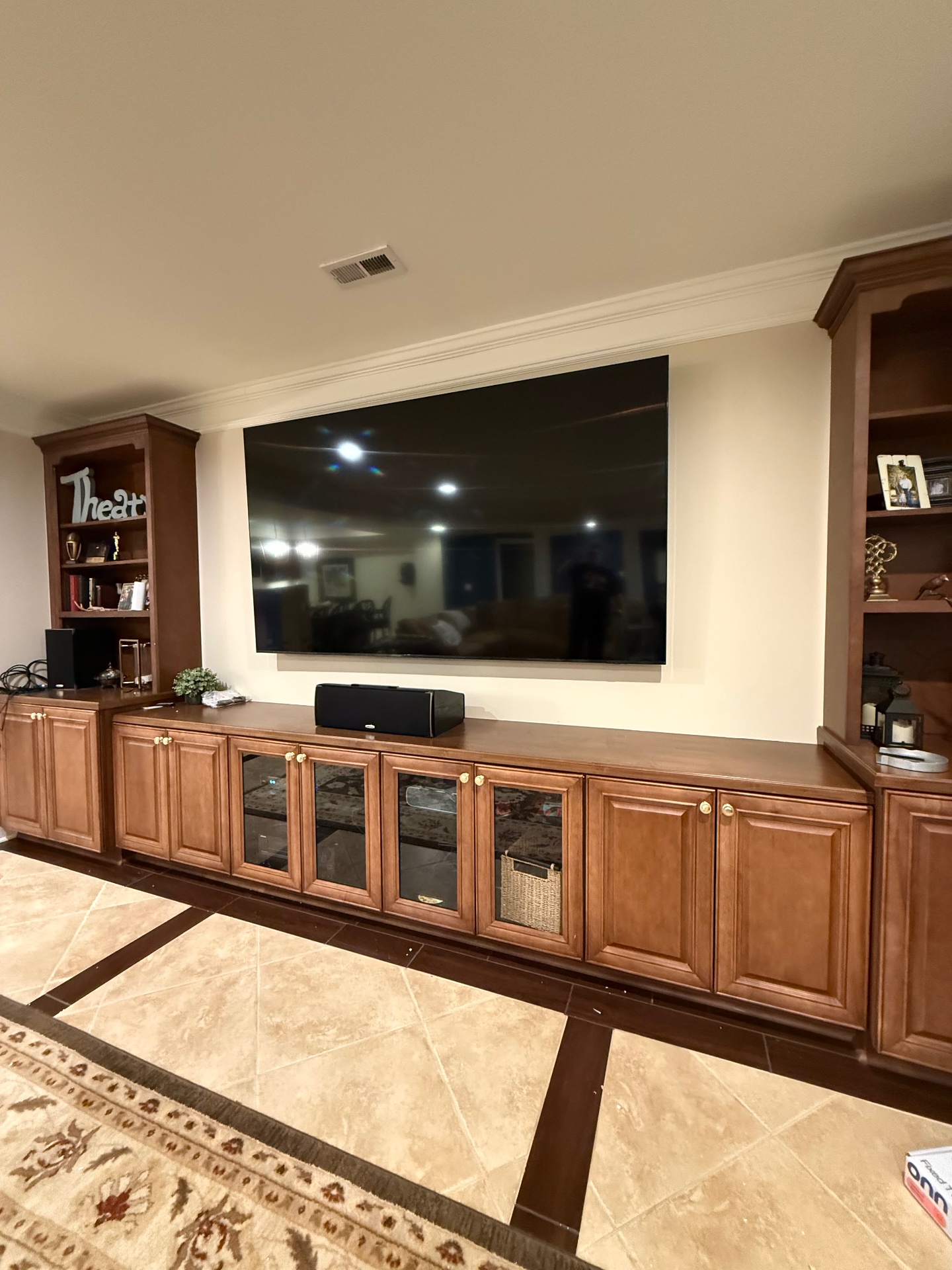 98-inch Fixed TV installation on Drywall in Milton, GA