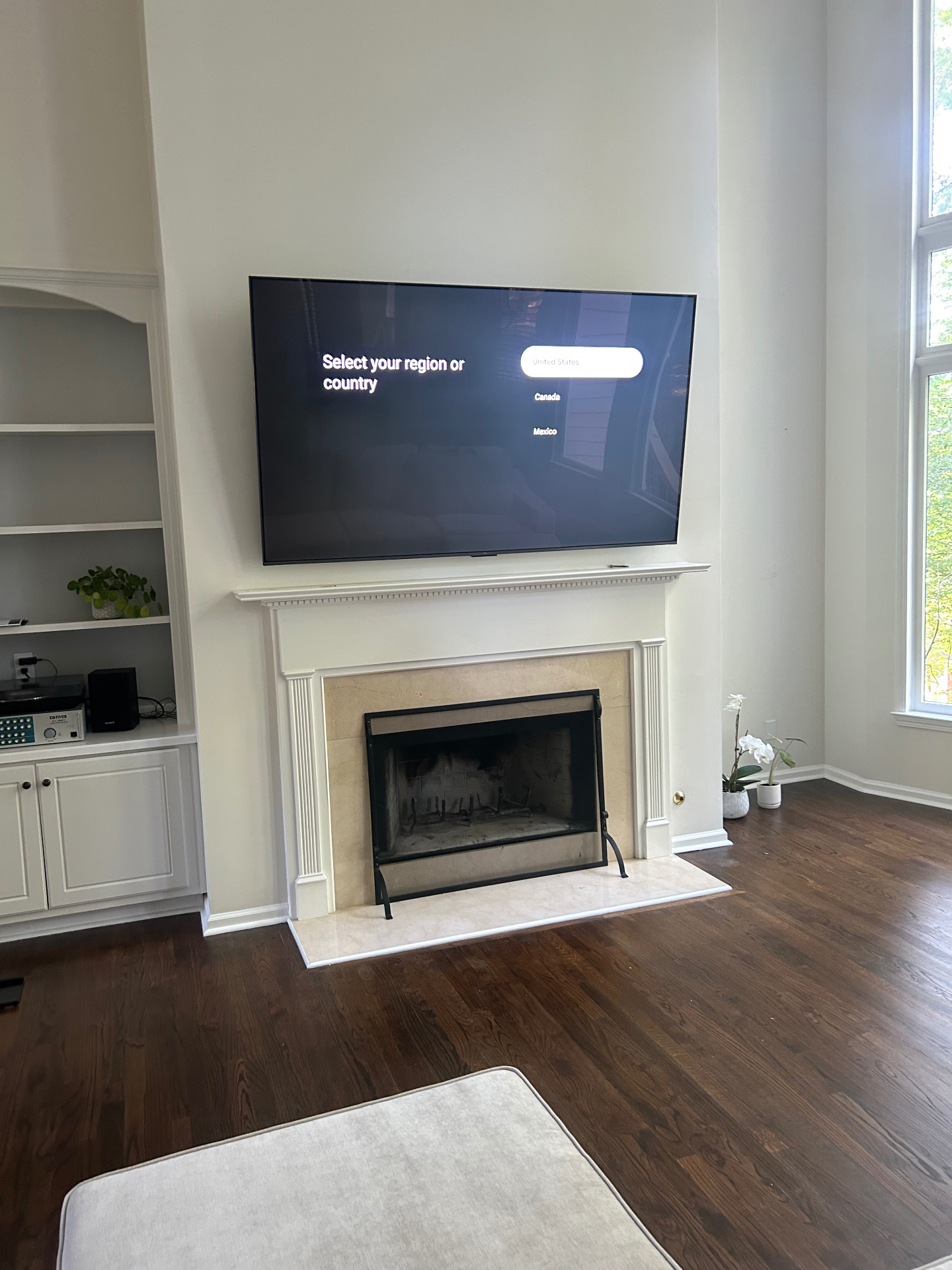 85-inch Fixed TV installation on Drywall in Duluth, GA